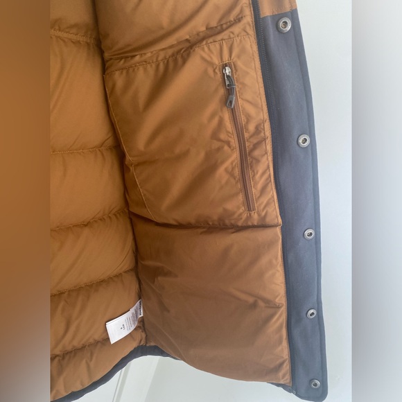 Men’s Patagonia Bivy Down Vest- Tan & Blue - Picture 6 of 10